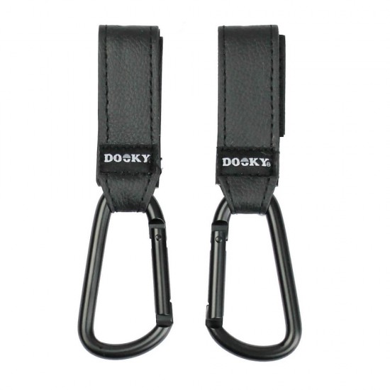 Dooky Buggy Hook Small 2pcs Black