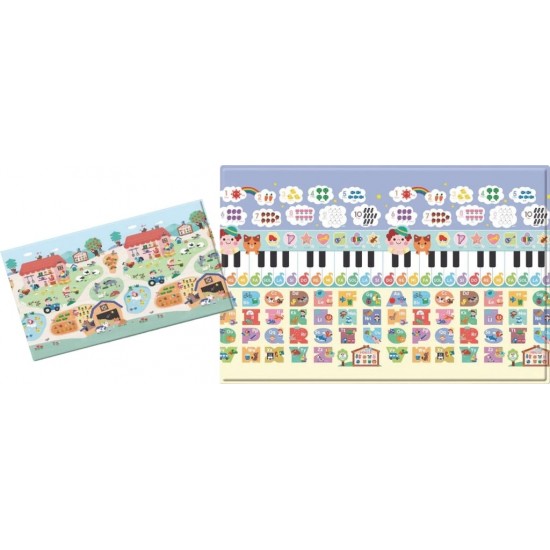 Dwinguler Double side Sensory Sound Playmat ( Large) - Farm House (PA-0002) with talking pen