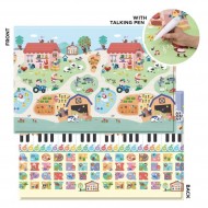 Dwinguler Double side Sensory Sound Playmat ( Large) - Farm House (PA-0002) with talking pen