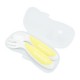 Edison mama Fork and Spoon for Baby with Box (9+) - Lemon