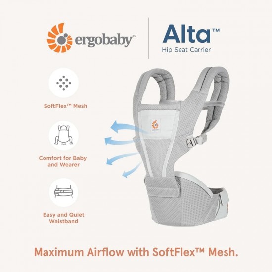 Ergobaby Alta Hipseat baby carrier - Pink Quartz