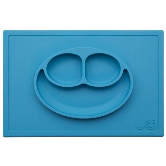 ezpz HAPPY MAT Plate & Placemat - Blue