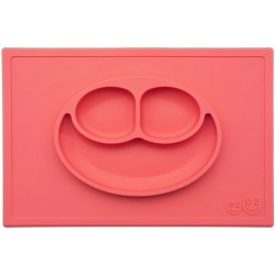 ezpz HAPPY MAT Plate & Placemat - Coral