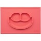 ezpz HAPPY MAT Plate & Placemat - Coral