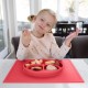 ezpz HAPPY MAT Plate & Placemat - Coral