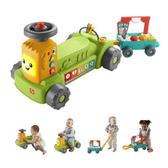 Fisher Price Laugh & Learn 4-In-1 Farm To Market Tractor (HLM42)