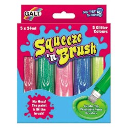 Galt Squeeze n Brush - 5 Glitter Colours