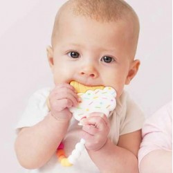 Glitter & Spice Silicone Teether - Cupcake