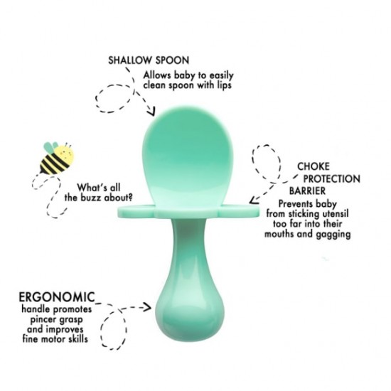Grabease Fork and Spoon Set- Mint