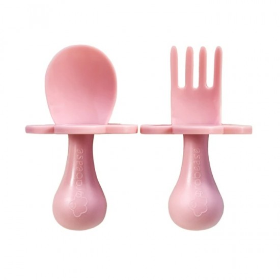 Grabease Fork and Spoon Set- Blush
