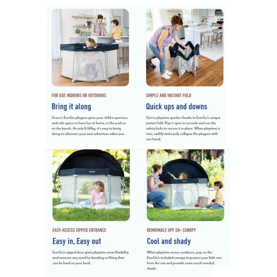 Graco EverGo Playpen - Dotty