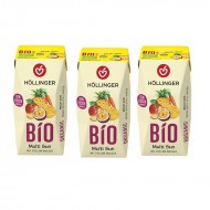 Hollinger Bio Organic, No Added Sugar, Multi Sunrise Fruit Juice - 200 ml x 3 Packs