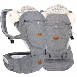 i-angel 4-in-1 New Miracle 4 Seasons Hip Seat Carrier - Waterproof - Melange Gray  (avaiable on March)