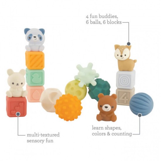 Infantino Balls, Blocks & Buddies Activity Toy Set