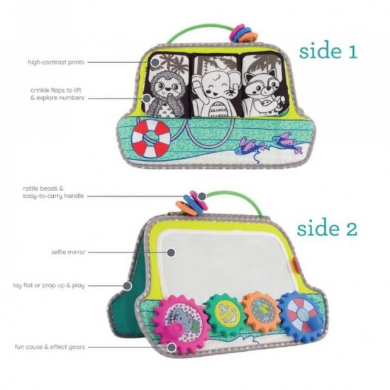 Infantino Busy Board Mirror & Sensory Discovery Toy