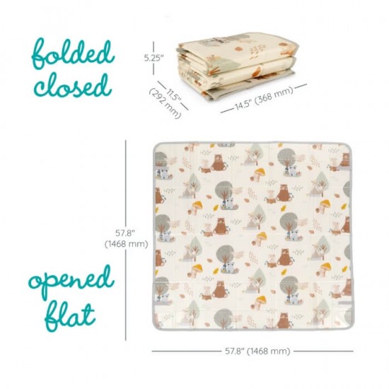 Infantino Foldable Soft Foam Mat - Woodland