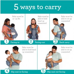 Infantino Hip Rider Plus 5-IN-1 Hip Seat Carrier