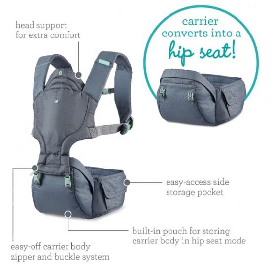 Infantino Hip Rider Plus 5-IN-1 Hip Seat Carrier