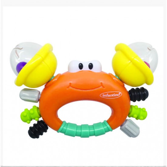 Infantino Rattle & Teether Sand Crab