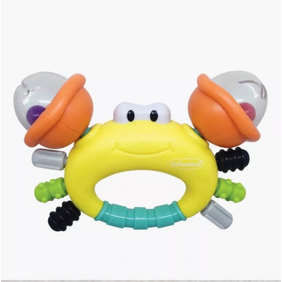 Infantino Rattle & Teether Sand Crab