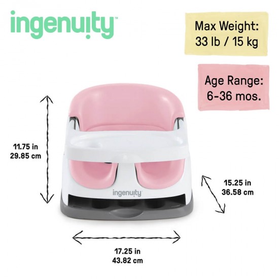 Ingenuity Baby Base 2-in-1 Seat - Peony