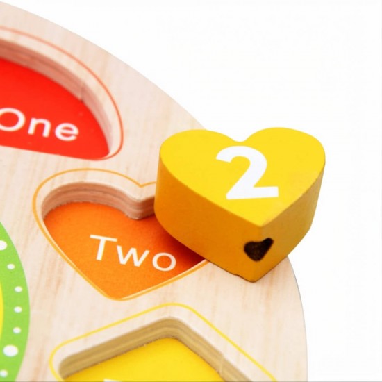 Wooden Puzzle Clock