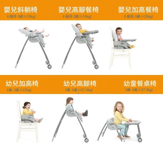 Joie Multiply™ 6in1 High Chair - Walnut Wood