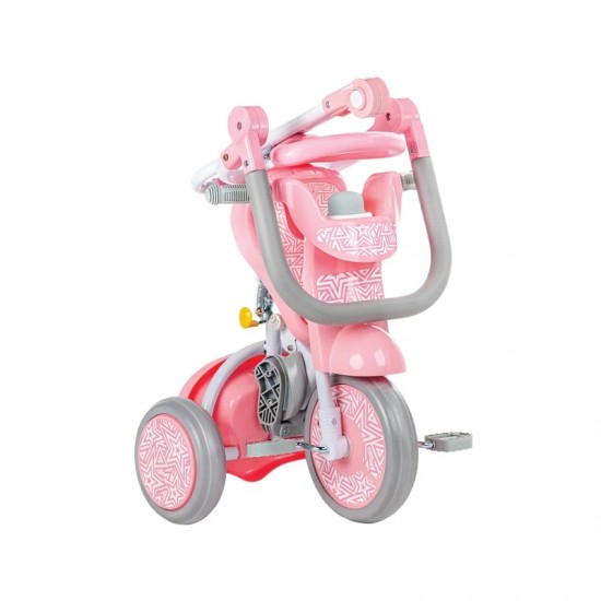 Baby Star x Kids Star Foldable Tricycle - Sweet Pink
