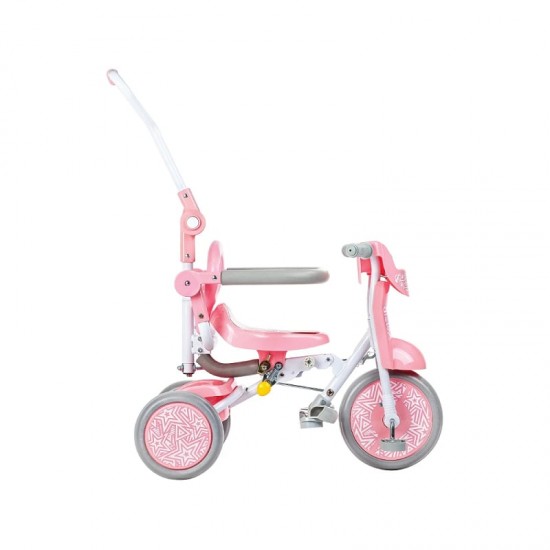 Baby Star x Kids Star Foldable Tricycle - Sweet Pink