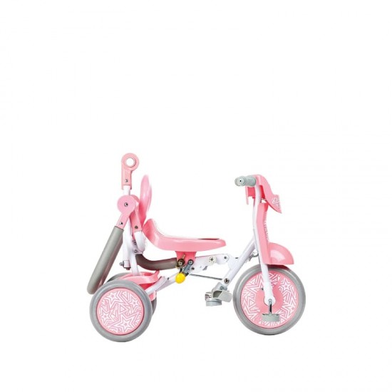 Baby Star x Kids Star Foldable Tricycle - Sweet Pink