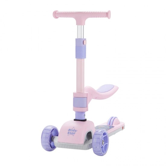 Kids Star Flex-Move 2-in-1 Kids Scooter - Pink