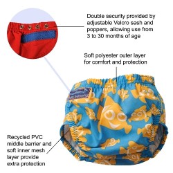 Konfidence Splashy Aqua Swim Nappy - Woodland Gold
