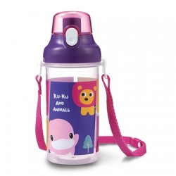 KuKu Duckbill Animal Kids Bottle 500ml - Purple