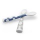 Kushies silibend bendable spoons - Blue and Grey