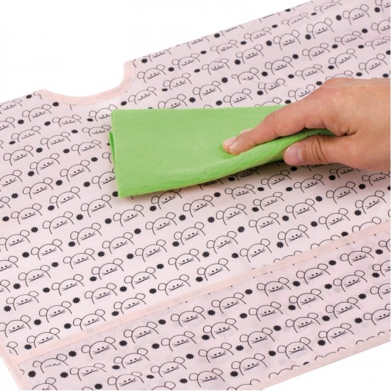 Lassig Long Sleeve Bib -  Little Chums Mouse (1311009725)