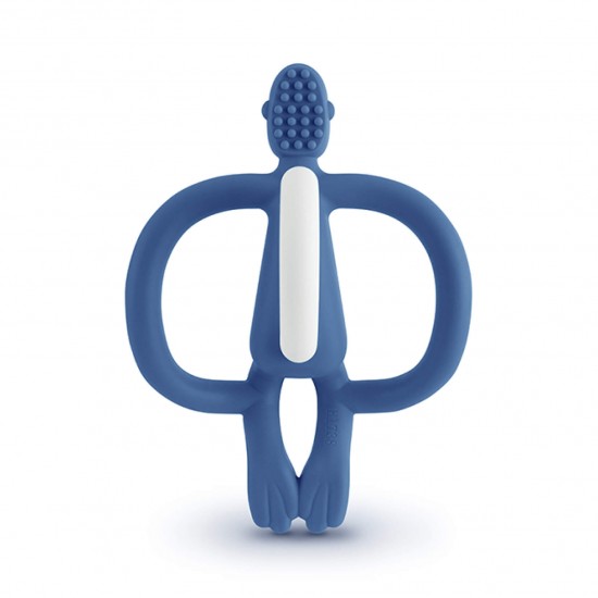 Matchstick Monkey Teething Toy with Tail  - Air Force Blue