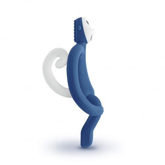 Matchstick Monkey Teething Toy with Tail  - Air Force Blue