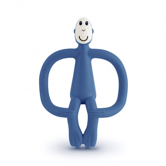 Matchstick Monkey Teething Toy with Tail  - Air Force Blue