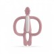 Matchstick Monkey Teething Toy with Tail  - Dusty Pink