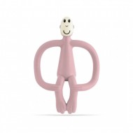 Matchstick Monkey Teething Toy with Tail  - Dusty Pink
