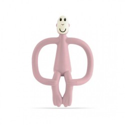 Matchstick Monkey Teething Toy with Tail  - Dusty Pink