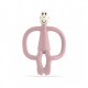 Matchstick Monkey Teething Toy with Tail  - Dusty Pink