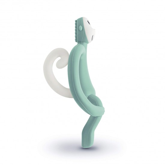Matchstick Monkey Teething Toy with Tail - Mint Green