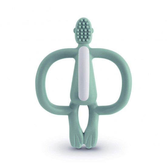 Matchstick Monkey Teething Toy with Tail - Mint Green