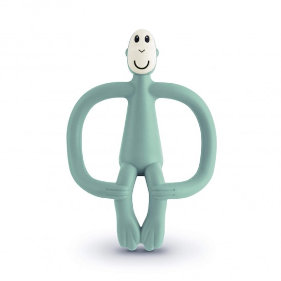 Matchstick Monkey Teething Toy with Tail - Mint Green