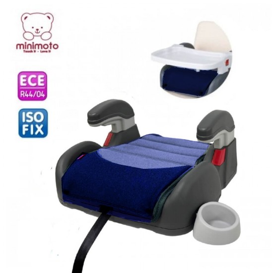Minimoto ISOFIX 2 in 1 booster with 2 cushions - Blue