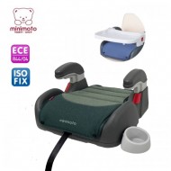 Minimoto ISOFIX 2 in 1 booster with 2 cushions - Green