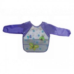 Minimoto Eva Sleeve Bib - Purple