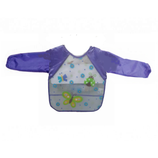 Minimoto Eva Sleeve Bib - Purple