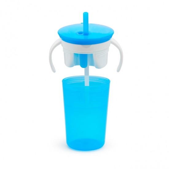 Munchkin SnackCatch & Sip 2-in-1 Snack Catcher & Spill-Proof Cup - Blue